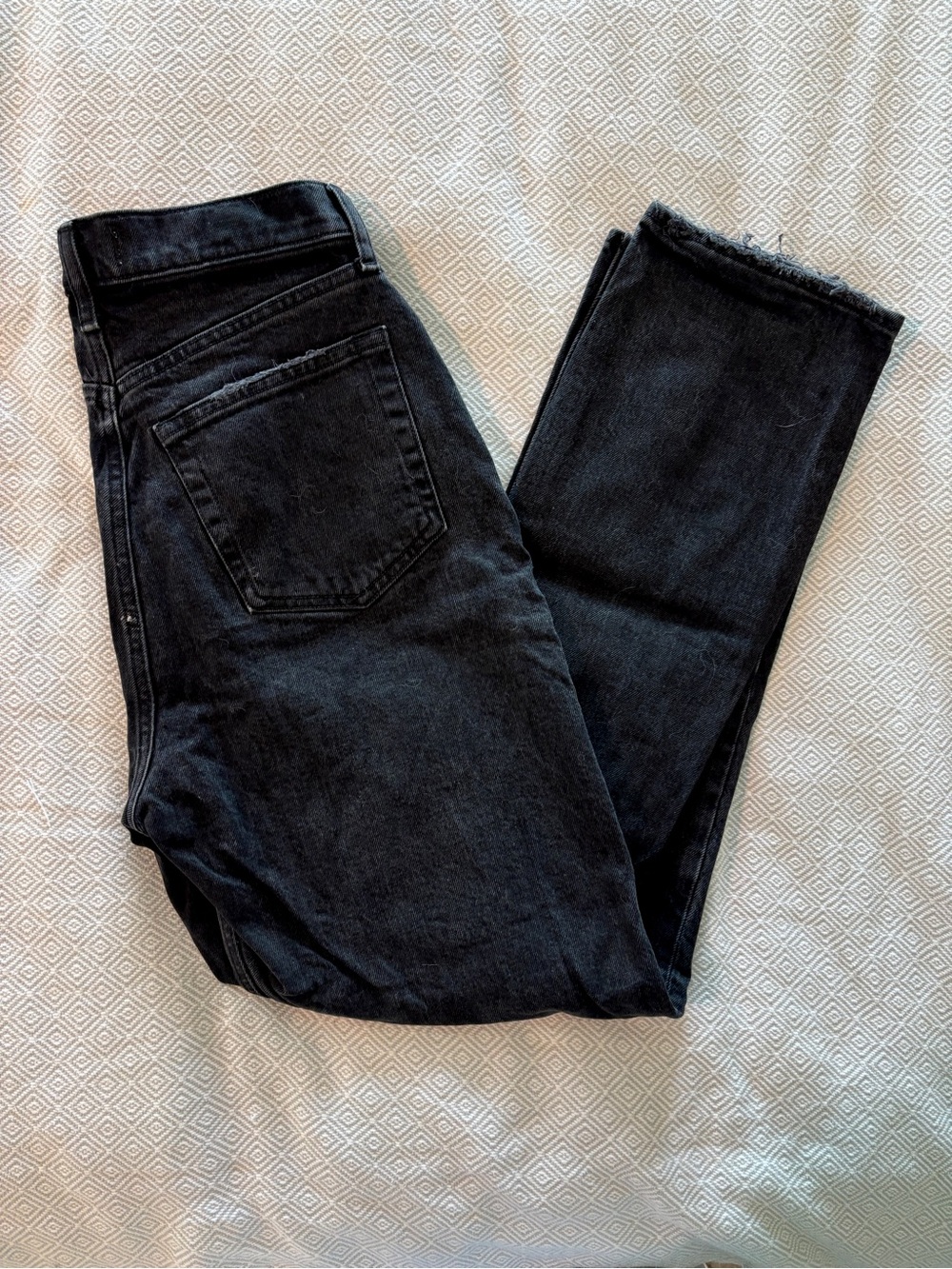 Abercrombie & Fitch Black High-Rise Straight Jeans